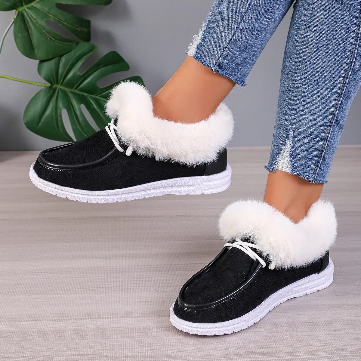 Warm Leisure Plus Size Women's Snow Boots