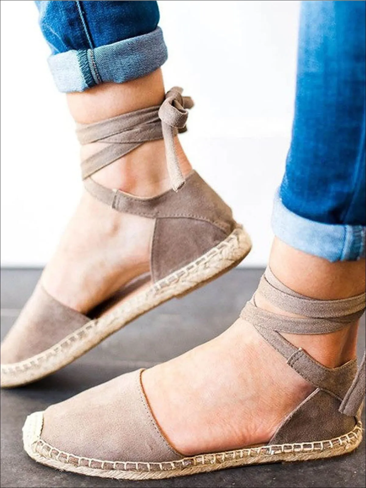 Women's Lace Up Espadrilles By Liv and Mia