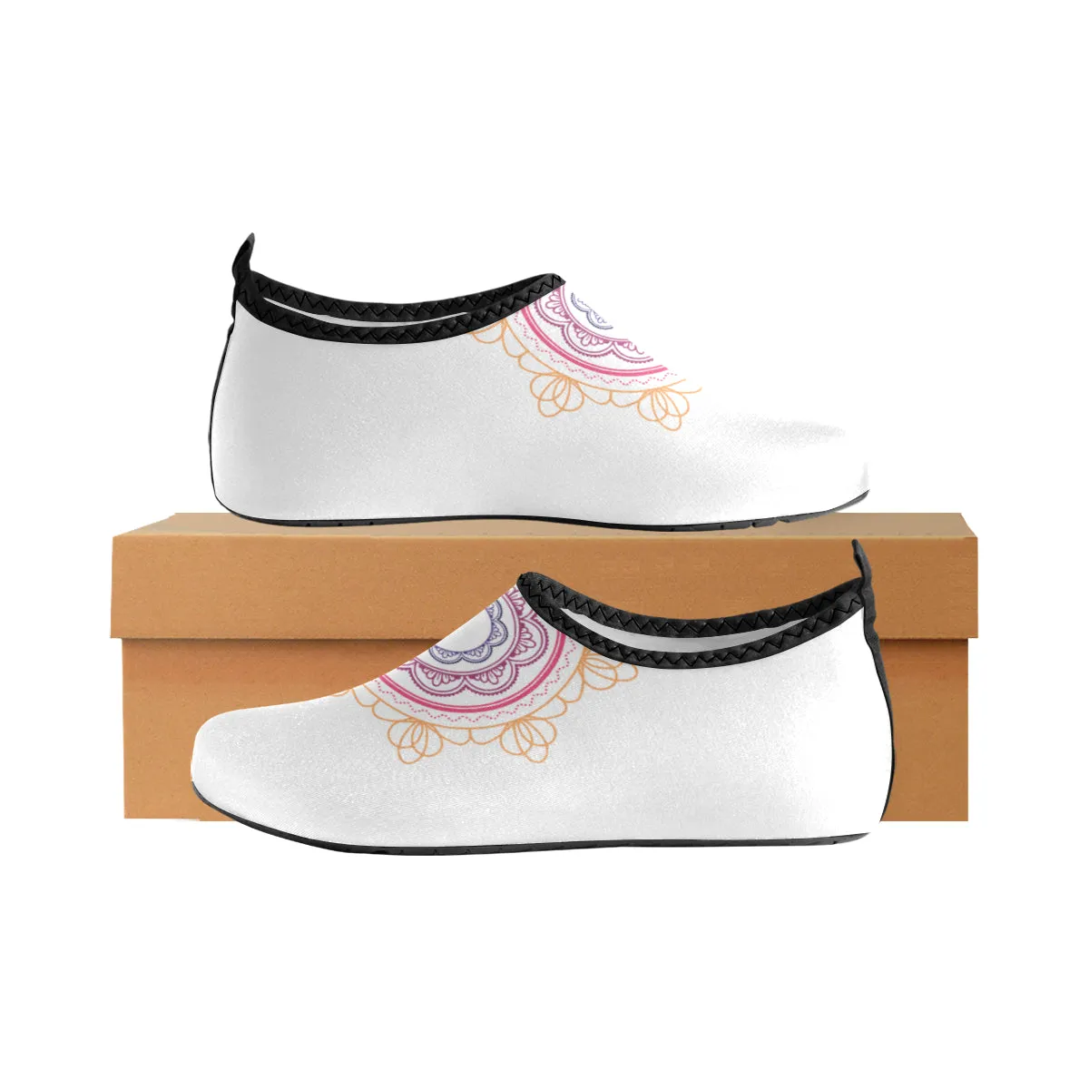 Women's Mandala Print Canvas Barefoot Shoes